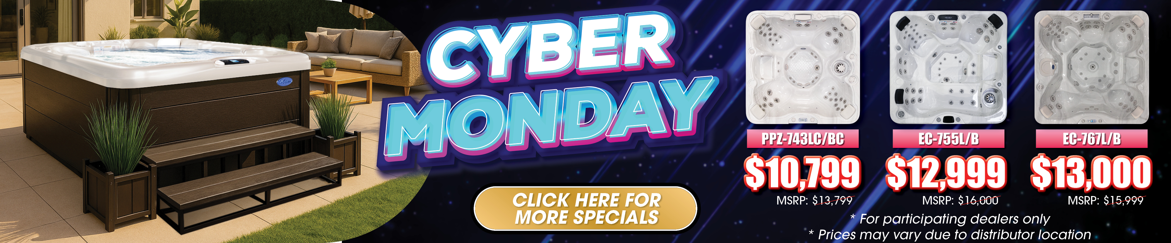 Calspas hot tub being used in a family setting - Joliet